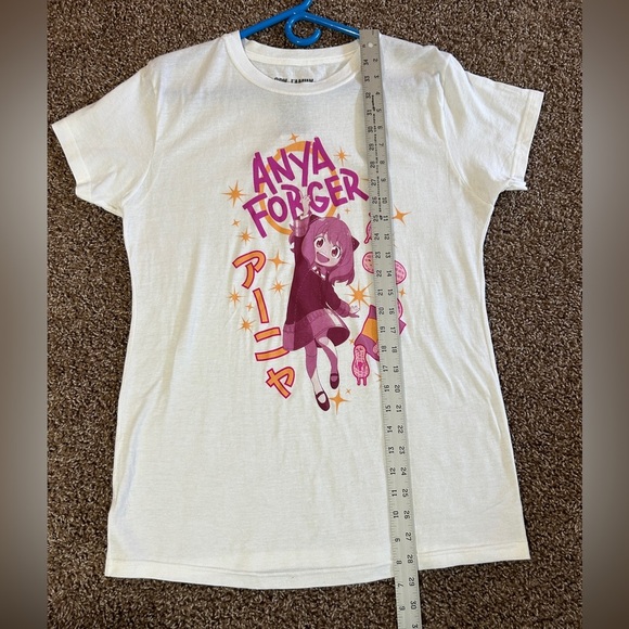 Spy X Family White and Purple Short Sleeve Tee with Anime Graphic - Picture 5 of 7